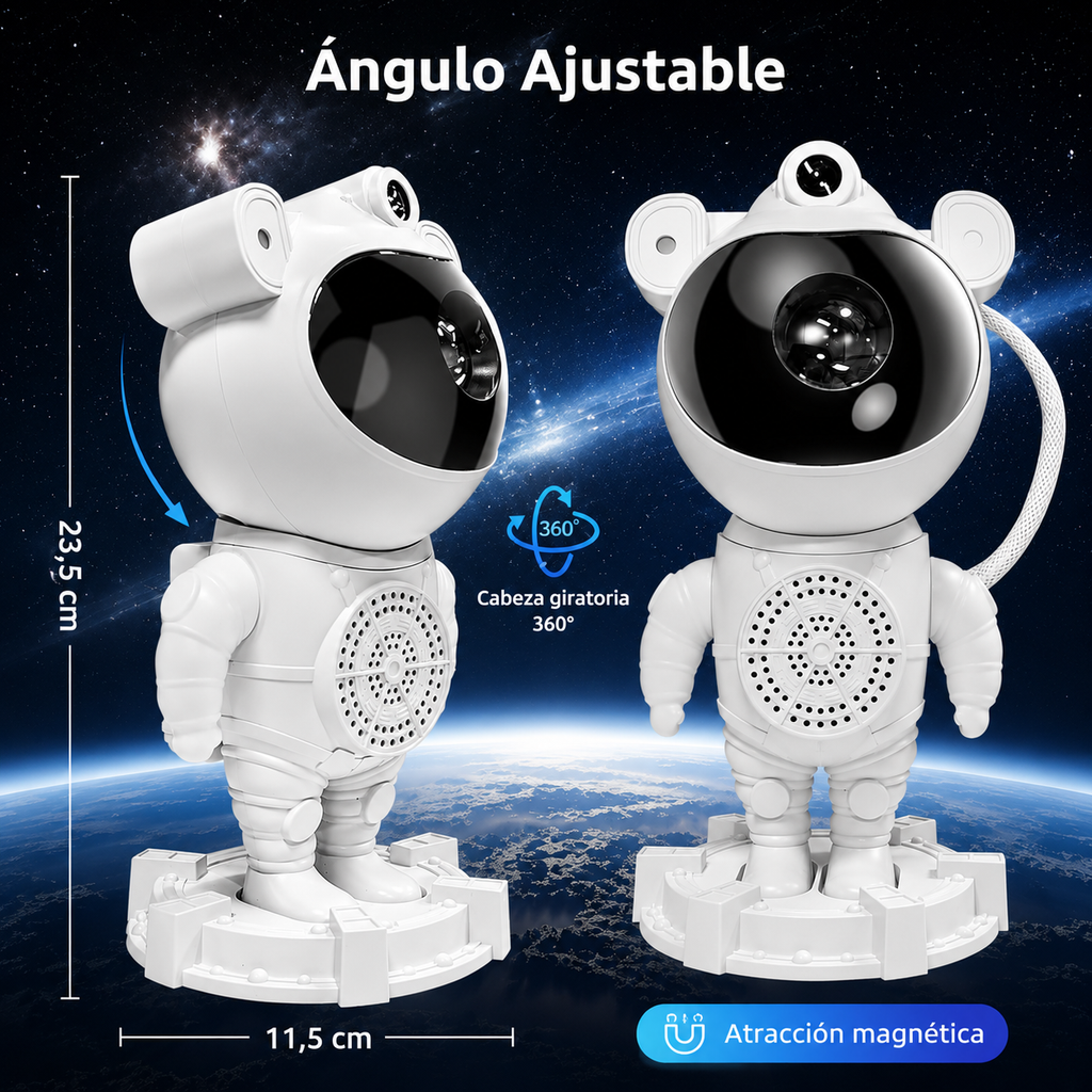 Astronauta Proyector de Galaxias LED - Luz Nocturna con Control Remoto