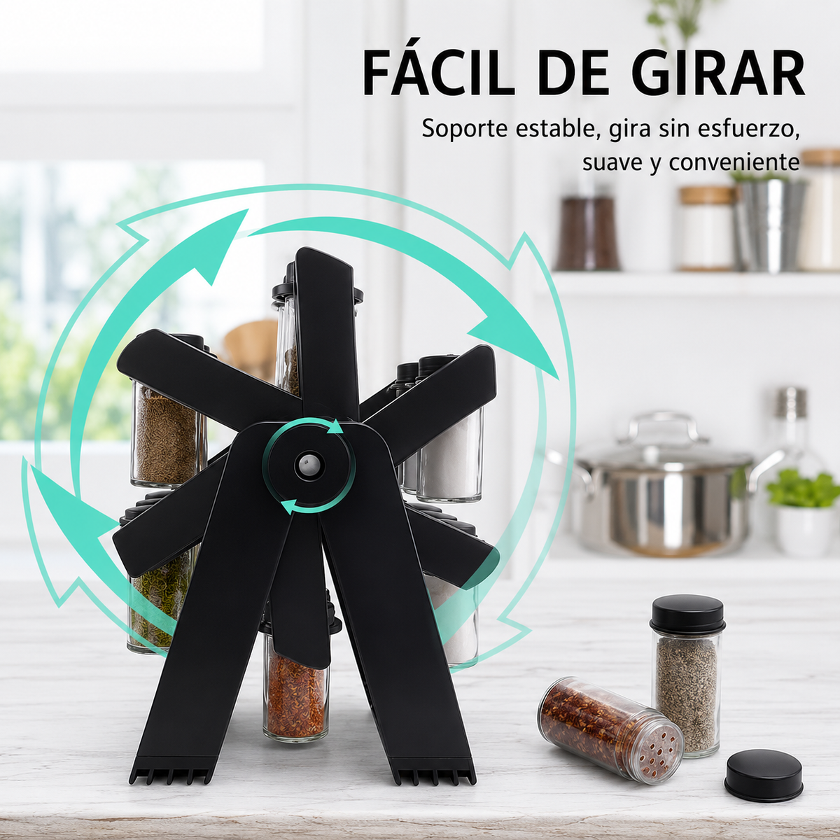 Organizador de Condimentos Giratorio 18 en 1